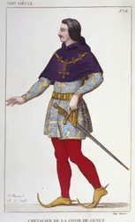 Knight of the Cosse of Genetin puku. kaiverrus vuodelta 1830