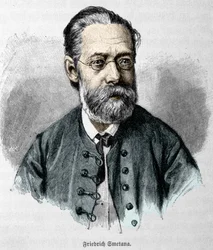 muotokuva Bedrich Smetanasta (1824-1884), tšekkiläisestä säveltäjästä ja pianistista.
