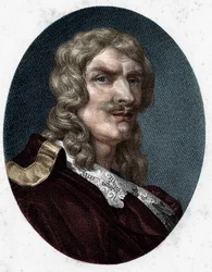 Jean de Rotroun muotokuva. Ranskalainen näytelmäkirjailija (1609-1650).