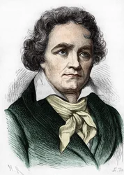 Ludwig van Beethovenin muotokuva. Saksalainen säveltäjä (1770-1827).