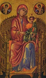 "Tronisoitu Madonna ja lapsi", 1260-1280