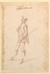 Piirustus, pukusuunnittelu: n. 1720.