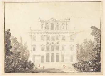 Piirustus, Puistokasinon suunnitelma, 1728-84.