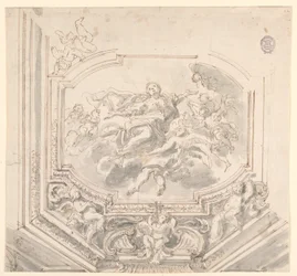 Piirustus, kattosuunnitelma, 1700-luku