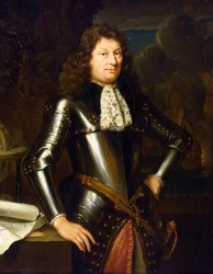 Hollantilainen merivoimien kapteeni, noin 1690-1704, öljy kankaalle, alankomaalaista koulukuntaa.