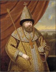 Alexis Ier Mikhailovich, dit le Tsar tres paisible - Muotokuva Venäjän tsaari Aleksis I Mihailovitšista (1629-1676), Anonymous . Öljy kankaalle, 17. vuosisadan toinen puolisko. Mitat : 136x107 cm. Tukholman kansallismuseo