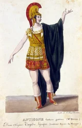 Antigone soturiasu. 1700-luvun kaiverrus.