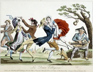 Ball: kylätanssi - a.n.d., 1700-luvun loppu, Carnavalet.