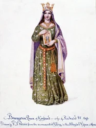 Berengaria Navarralainen Richard I:n Englannin vaimo - Berangere Navarralainen - Berengere, Englannin kuningatar, Richard I:n vaimo 1191