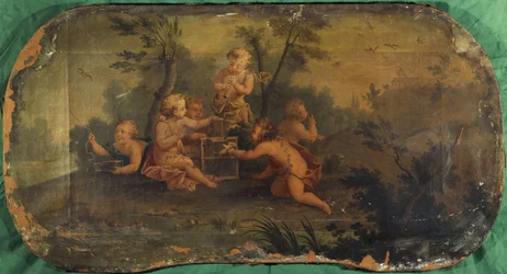 Lintulapset tai kevät, 1701-1800 (öljy kankaalle).