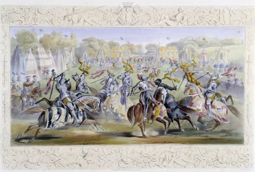 Chevaleresque Tournament - teoksessa "" Knight of England", kirjoittanut J. Whatman, toim. T. M