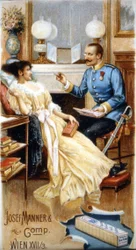 Suklaamainos "" Josef Manner & Gomp, Wien"".