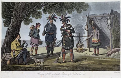 Pohjois-Amerikan intiaanien asut, kirjoittanut Heriot, George (1766-1844)
