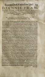 Examination vanitatis doctrinae gentium et veritatis christianae disciplinae by Pico della Mirandola (painettu)