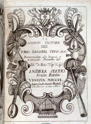 Il musico testoren frontispice, kirjoittanut Zaccaria Tevo
