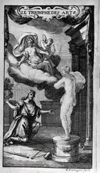 Antoine Houdarin (tai Houdartin) de La Motten (1672-1731) libreton "" Le Triomphe des Arts" -kappaleen etukappale. Michel de la Barren musiikki. 1700.