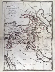 Mesopotamian historiallinen atlas. Babylonia, Syyria ja Assyria. 1700-luvun loppu.