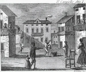Il Campiello Act I - Carlo Goldoni (1707-1793) - Kaiverrus 1700-luvulta