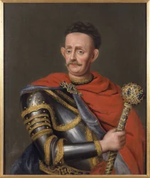 Jan Kazimierz Sapieha, Lituanien suurhetmani - Jan Kazimierz Sapieha nuorempi (1637-1720), Liettuan suurhetmani, Anonyymi. Öljy kankaalle. Mitat: 88x73,5 cm. Tukholman kansallismuseo