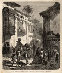 La casa de la Merced (nykyisin Mercy Street) Saint Augustinen, Yhdysvaltojen (Yhdysvallat) vanhin kaupunki, jonka espanjalaiset perustivat vuonna 1565; kaupungin pääkatu, pieni ja väkiluku, jossa on erilaisia eläimiä ja ainutlaatuinen sekoitus erilaisia am