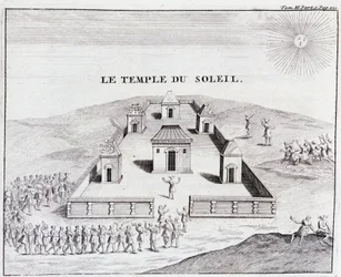 Auringon temppeli - julkaisussa ”Etelä-Amerikan historiallinen matka Espanjan kuninkaan käskystä””, kirjoittaneet Don Georges Juan & Don Antoine de Ulloa, T.II, toim. Jombert, King