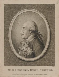 Kenraalimajuri Baron Steuben (etsaus)