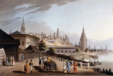 Moskova, Kreml. 1800-luvun kuvitus.