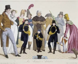 Muusikot kadulla: nuoret taiteilijat (torvi) - Carnavalet
