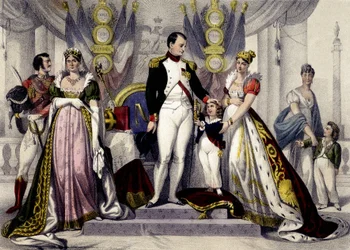 Napoleonin dynastia 1804-1815. Josephine, Napoleon I, Rooman kuningas, Mary Louise. Kaiverrus 1800-luvulta.