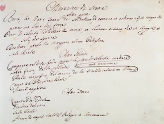 Muistiinpanot Giuseppe Aldrovandinin Mithridate-oopperan (1706) lavastusta varten