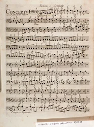 Antonio Vivaldin kappaleen The Harmonic Star, op 3 (Harmoninen inspiraatio) nuotiosivu