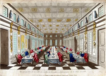 Perspektiivinäkymä Salle des Festins de Versailles