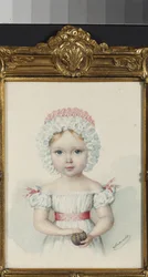 ""Suurruhtinatar Maria Nikolajevnan (1819-1876) muotokuva Venäjän tsaari Nikolai I:n tyttärestä" (Venäjän suurherttuatar Maria Nikolajevna (1819-1876)) Akvarelli 1820-luvun yksityisestä kokoelmasta