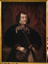 Palatsipalvelija Grigory Godunovin muotokuva (Palatsipalvelija Grigory Godunovin muotokuva). Anonyymi maalaus. Öljy kankaalle