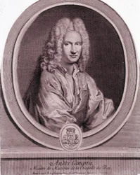 Ranskalaisen säveltäjän André Campran (1660-1744) muotokuva.