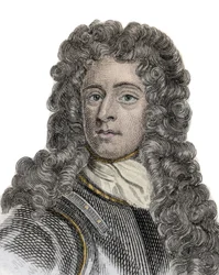 Arthur Herbertin (1647-1716), Torringtonin jaarlin, amiraalin ja englantilaisen poliitikon muotokuva. Kaiverrus 1800-luvulta.