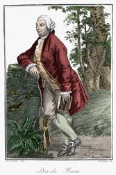 David Humen, skotlantilaisen filosofin (1711-1776) muotokuva.