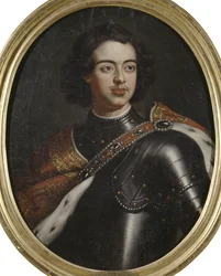 Muotokuva keisari Pietari I Suuresta (1672-1725), Nimetön. Öljy kankaalle. Mitat: 77 x 61 cm. Tukholman kansallismuseo