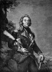 Felix Schwarzenbergin, prinssi Zun (1800 - 1852), itävaltalaisen poliitikon muotokuva.