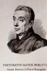 Fortunato Santinin muotokuva (kaiverrus)