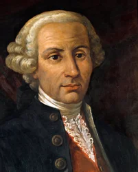 Muotokuva Francesco Durantesta (1684-1755), napolilainen säveltäjä Anonymous maalaus. 1700-luvun Bologna, Musiikkimuseon kirjasto