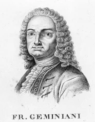 Francesco Saverio Geminianin muotokuva. italialainen muusikko (Lucca