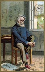 Frédéric Sauvagen (1786 - 1857), ranskalaisen keksijän muotokuva.