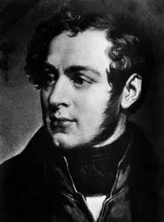 Italialaisen säveltäjän Vincenzo Bellinin (1801-1835) muotokuva 1800-luvun Milano, Verdin konservatorio