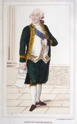 Ludvig XVI:n muotokuva (1754 - 1793) Kaiverrus vuodelta 1830