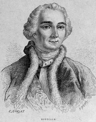 Montcalmin muotokuva, ranskalainen kenraali (1712 - 1759)