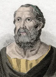 Platonin (428-348 eaa.) muotokuva, antiikin Kreikan filosofi.