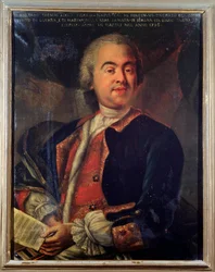 Italian säveltäjän Riccardo Broschin muotokuva (maalaus