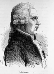 Muotokuva Thibaudeausta, ranskalaisesta poliitikosta (1765-1854).