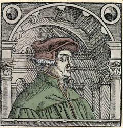 Ulrich Zwinglin (1484 - 1531), sveitsiläisen uskonnonuudistajan muotokuva.